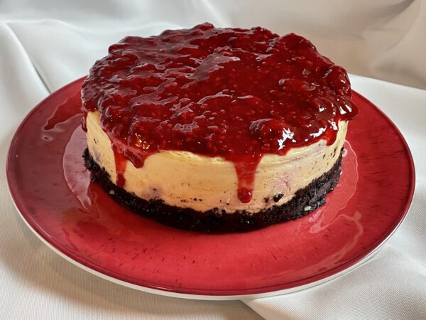 Raspberry White Chocolate Cheesecake 7-inch